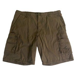 Lee Men's Cargo Shorts Outdoors Pockets 100% Cotton Khaki Brown Size 42